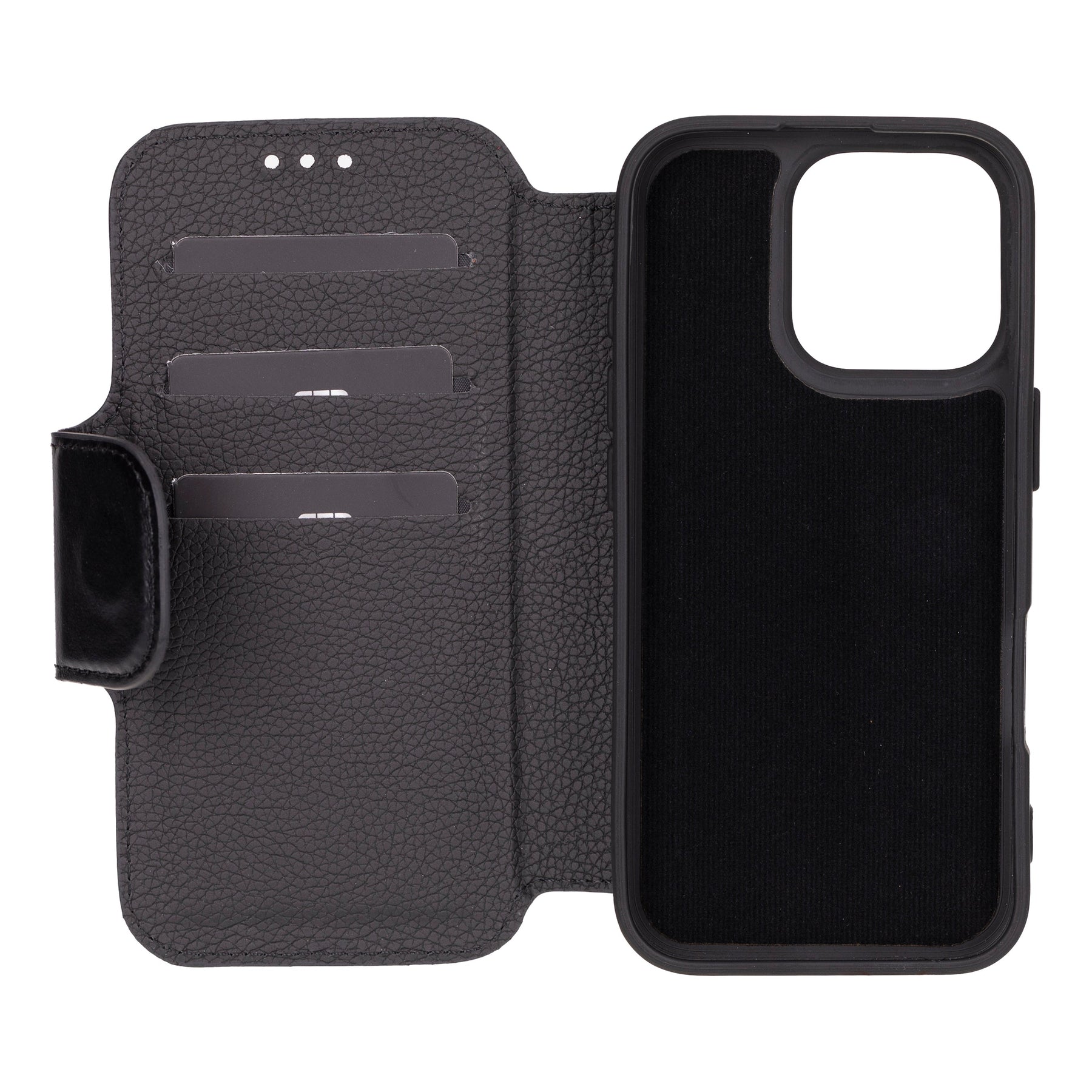 Leather folio case for iPhone 16 Pro Max