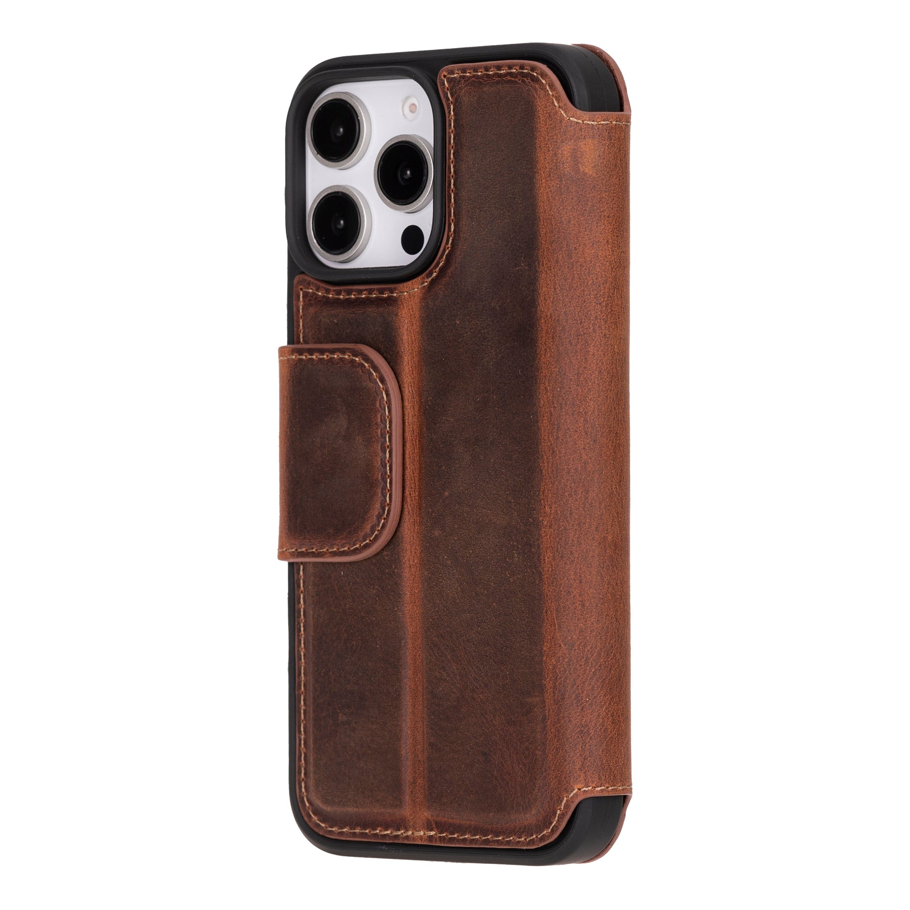 Leather folio case for iPhone 16 Pro Max