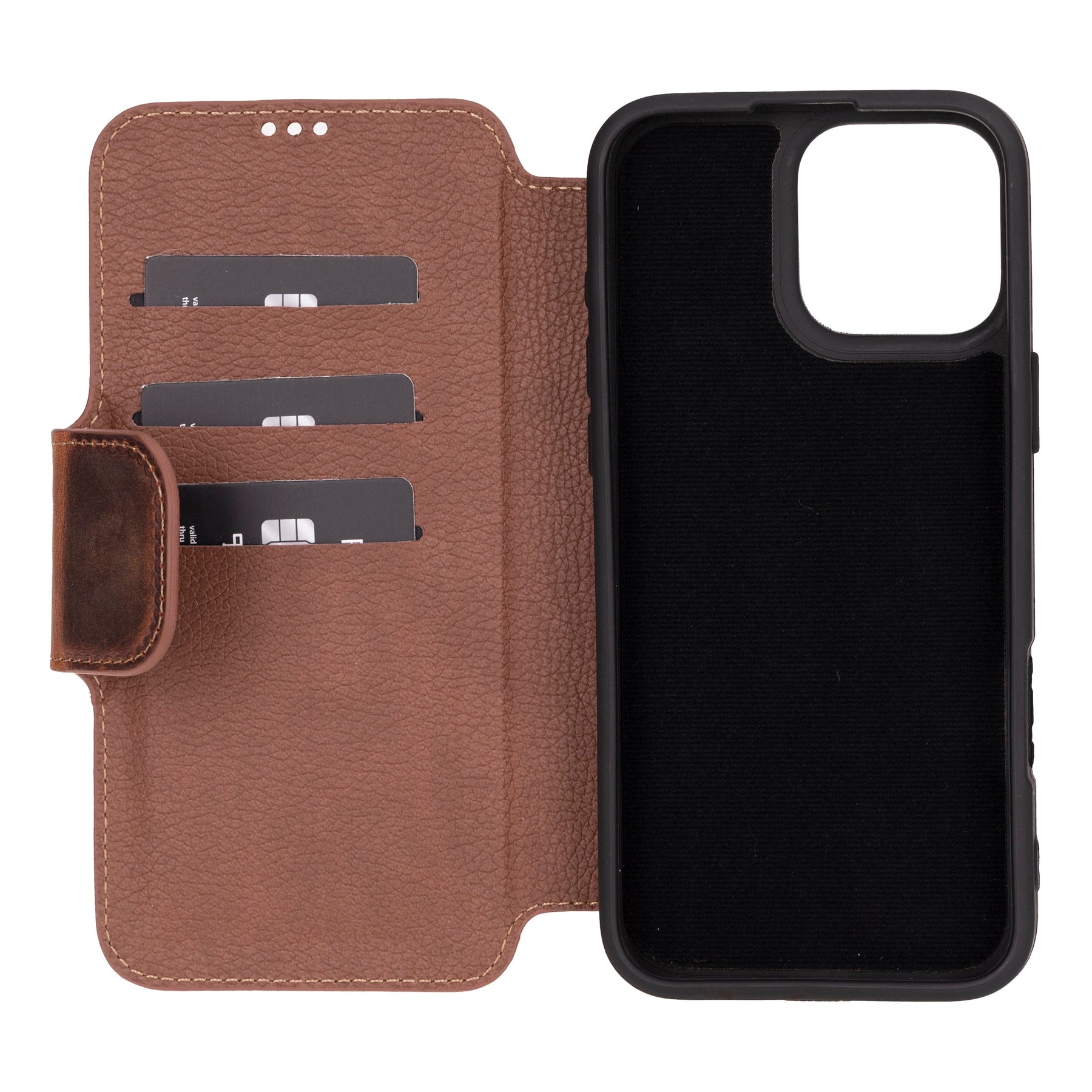 Leather folio case for iPhone 16 Pro Max
