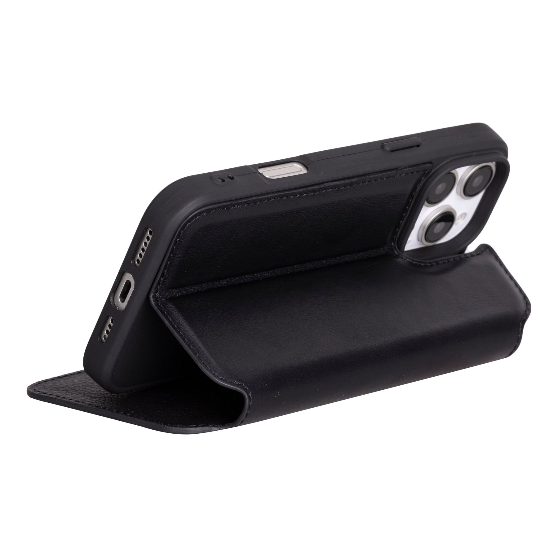 Leather folio case for iPhone 16 Pro Max