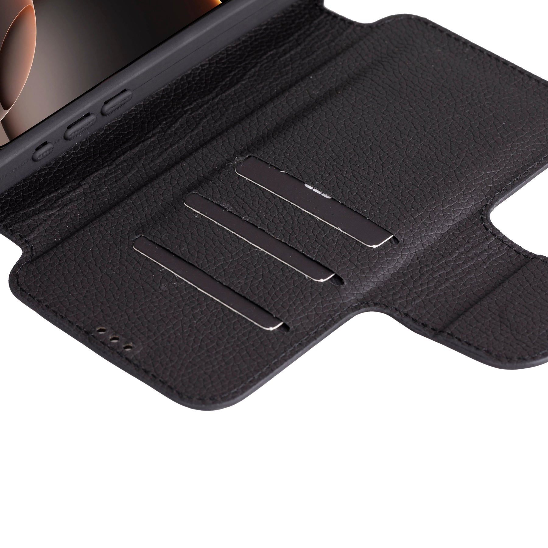 Leather folio case for iPhone 16 Pro Max