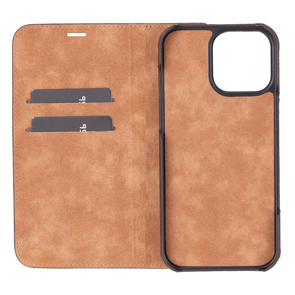Premium Leather Folio Case for iPhone 16 Pro Max