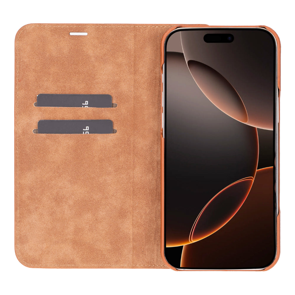 Premium Leather Folio Case for iPhone 16 Pro Max