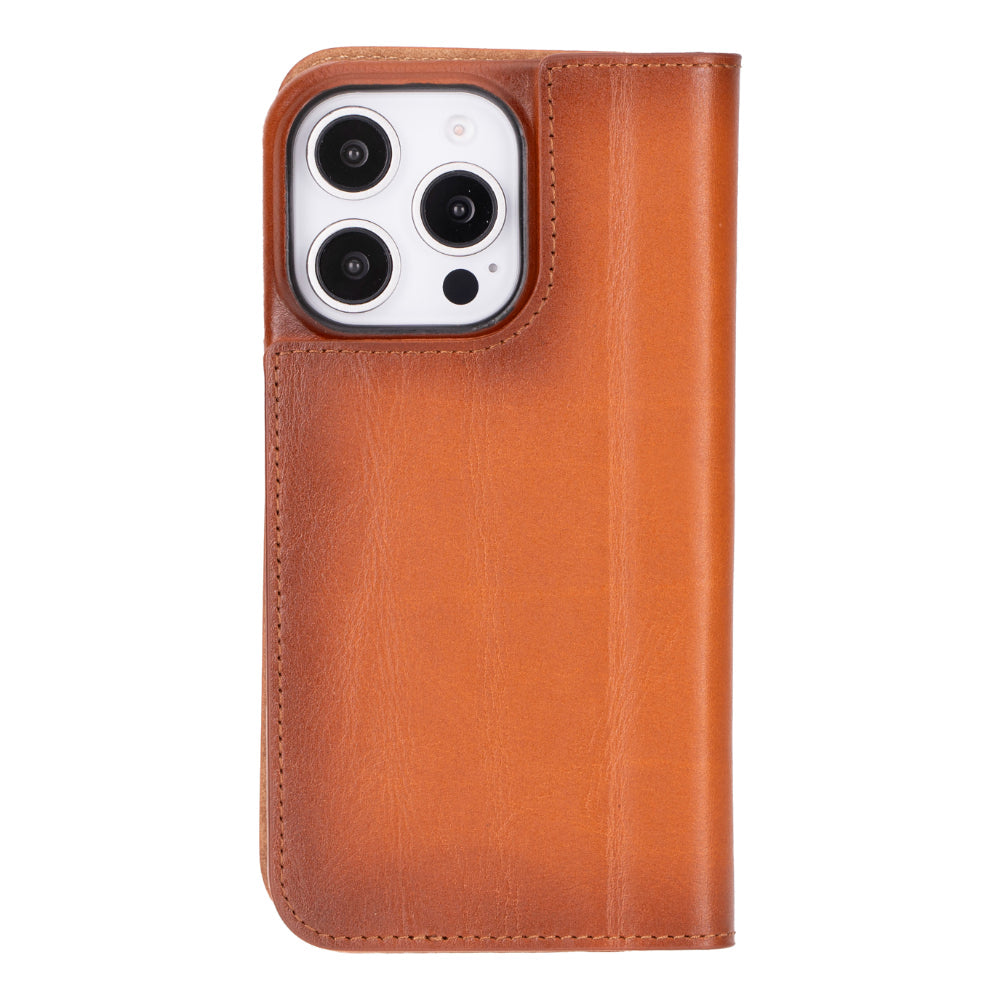 Premium Leather Folio Case for iPhone 16 Pro