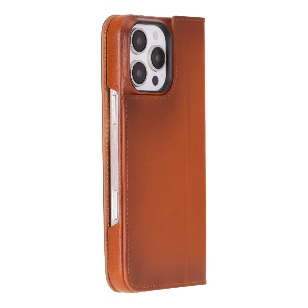 Premium Leather Folio Case for iPhone 16 Pro Max