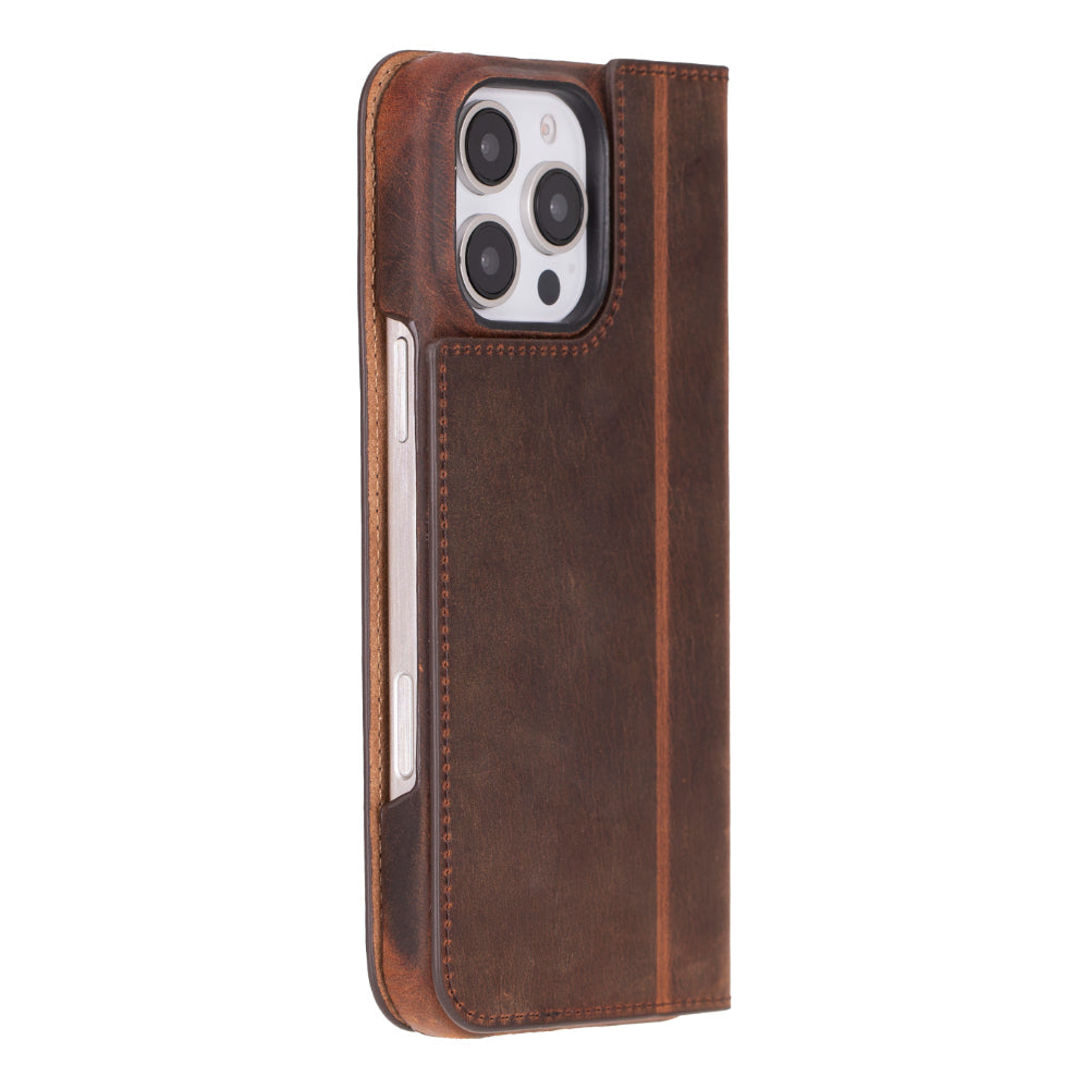 Premium Leather Folio Case for iPhone 16 Pro Max