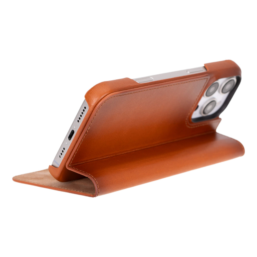 Premium Leather Folio Case for iPhone 16 Pro Max
