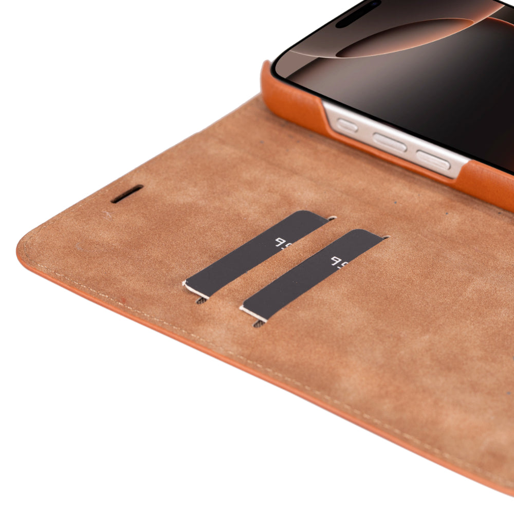Premium Leather Folio Case for iPhone 16 Pro Max