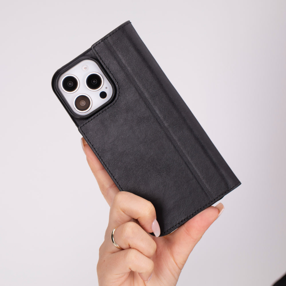 Premium Leather Folio Case for iPhone 16 Pro Max