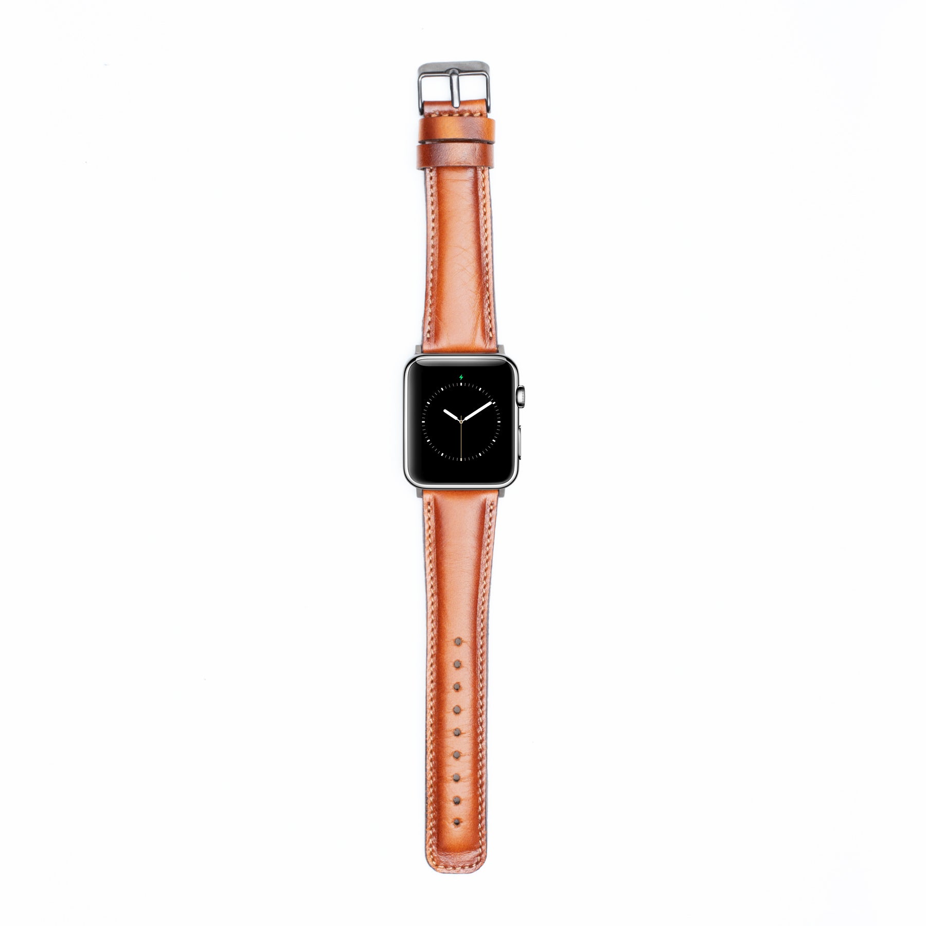 Leren Bandje Apple Watch - Cognac Bruin - Oblac