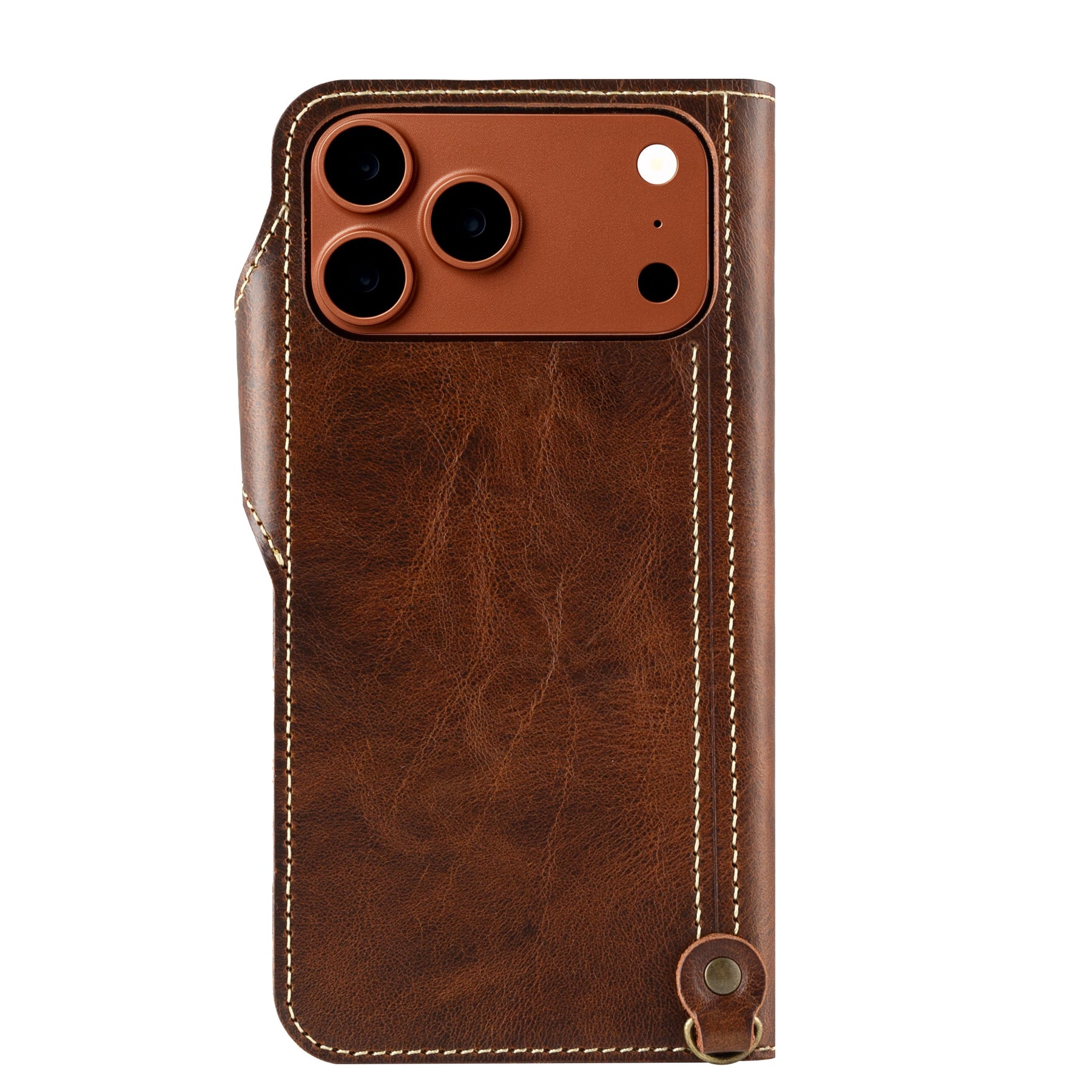 Leren telefoonhoesje met handige kaartsleuf