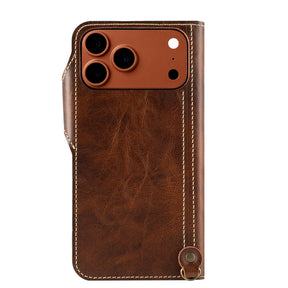 Leren telefoonhoesje met handige kaartsleuf