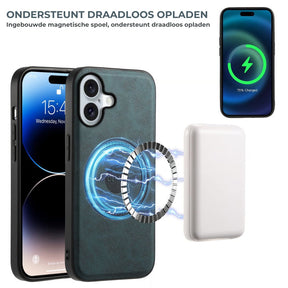 Duurzaam leren hoesje rond een iPhone voor dagelijks gebruik