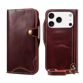 Leren Flipcase Voor iPhone Met Kaartsleuf