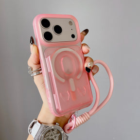 Transparant telefoonhoesje met praktische portemonnee voor dagelijks gebruik