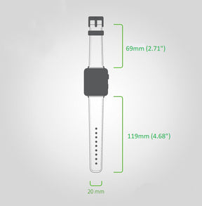 Classic Slim Style Genuine Leather Apple Watch Band 