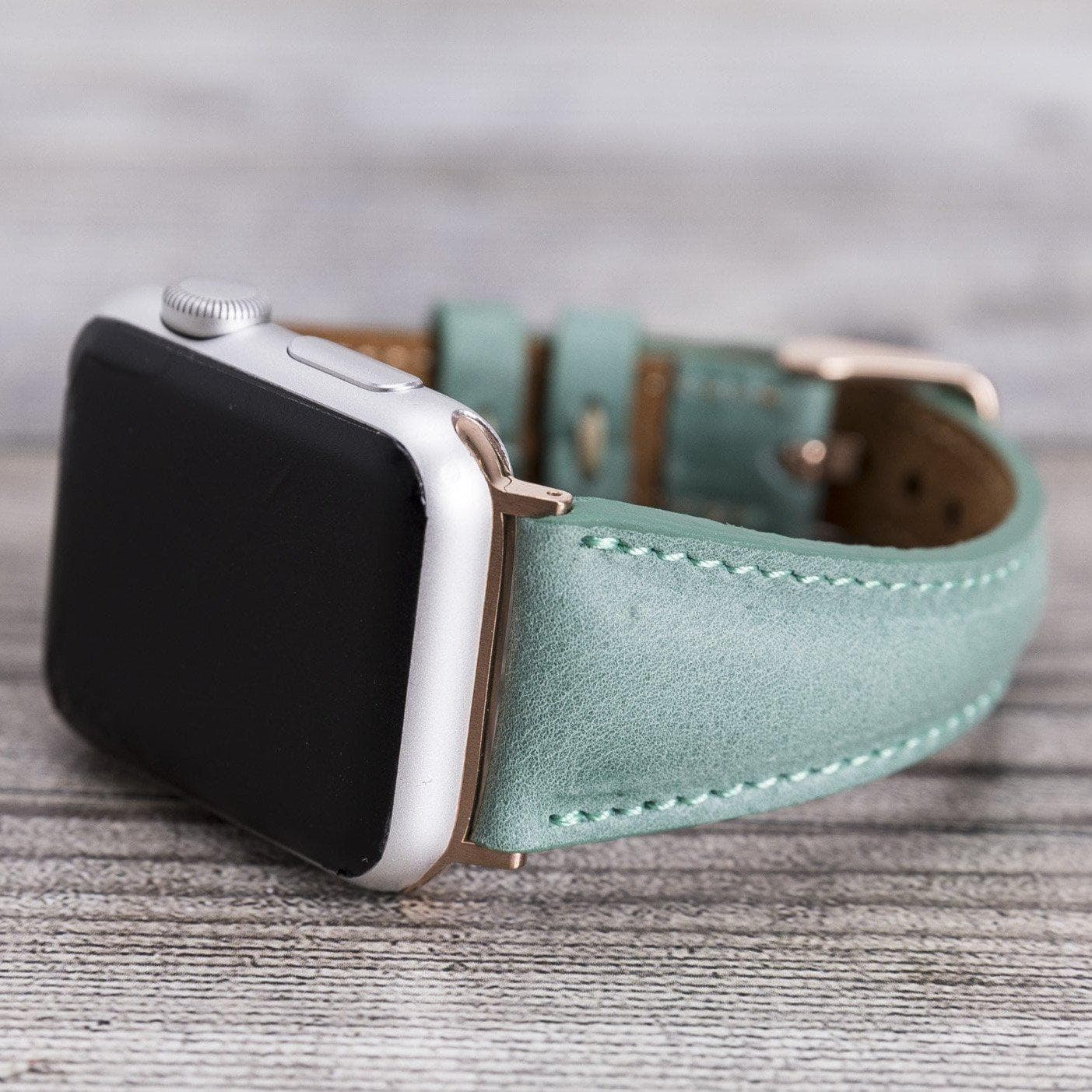 Classic Slim Style Genuine Leather Apple Watch Band 