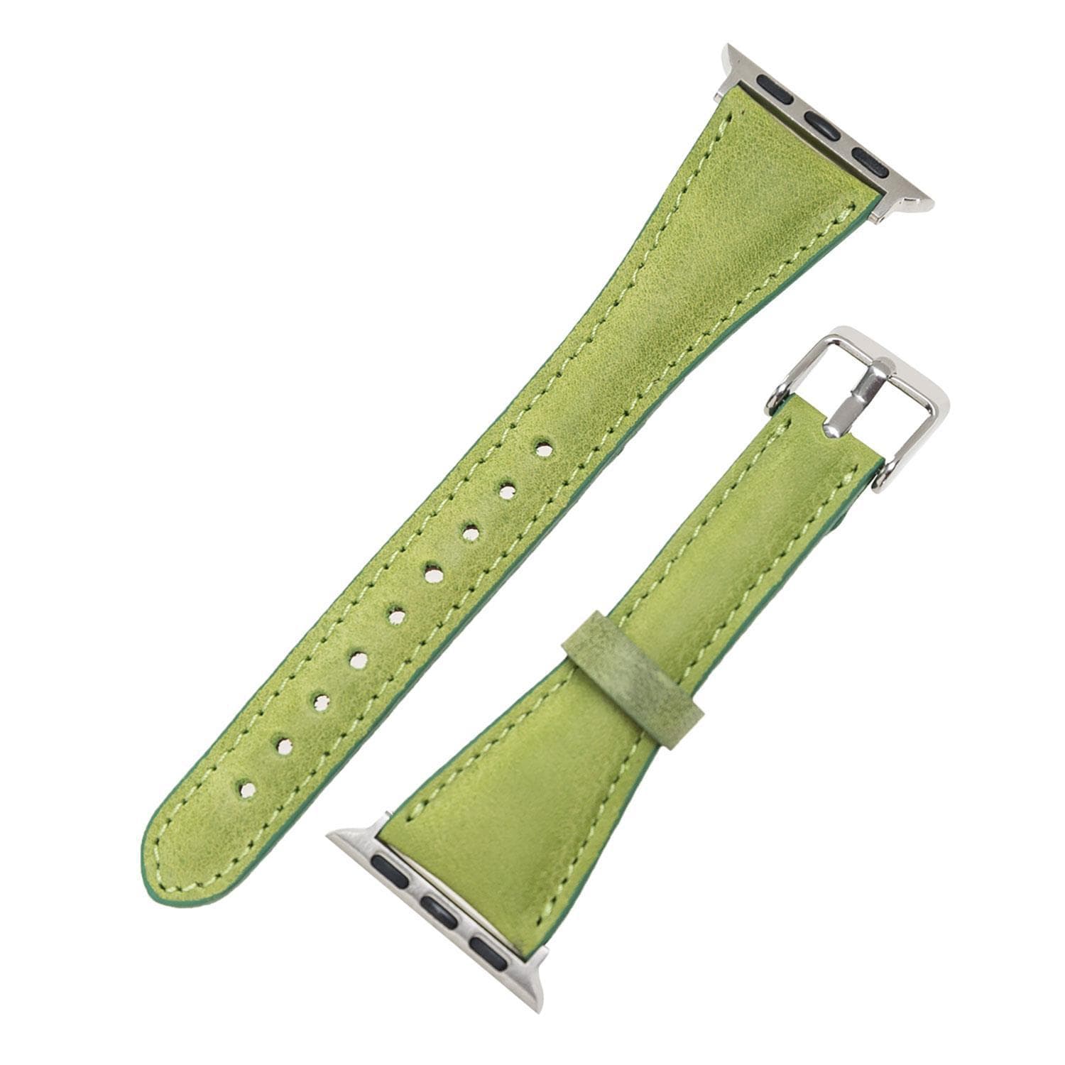 Classic Slim Style Genuine Leather Apple Watch Band 