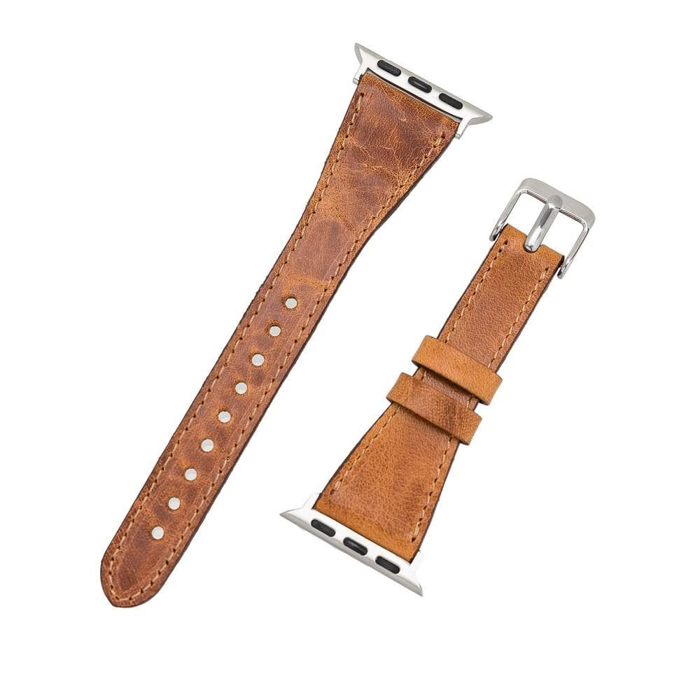 Classic Slim Style Genuine Leather Apple Watch Band 