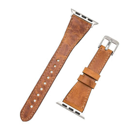 Classic Slim Style Genuine Leather Apple Watch Band 