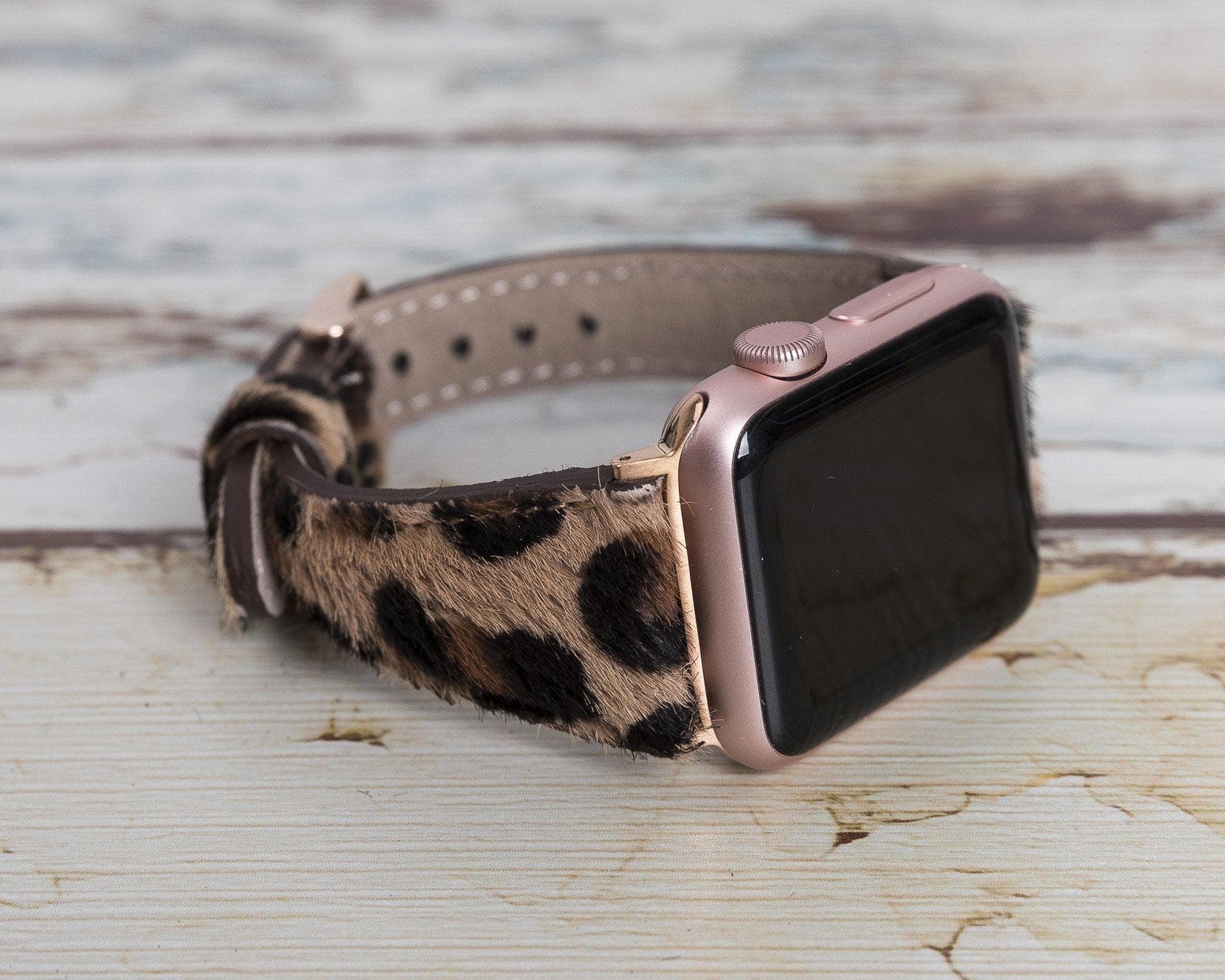 Classic Slim Style Genuine Leather Apple Watch Band 