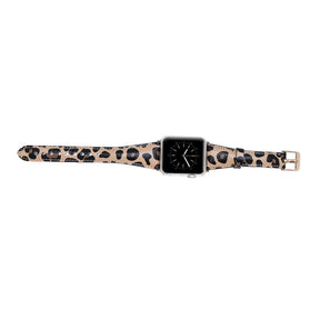 Classic Slim Style Genuine Leather Apple Watch Band 