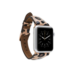 Classic Slim Style Genuine Leather Apple Watch Band 