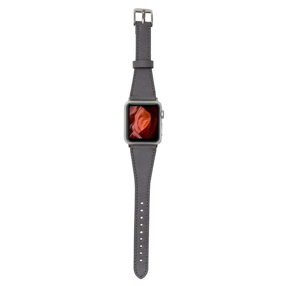 Classic Slim Style Genuine Leather Apple Watch Band 