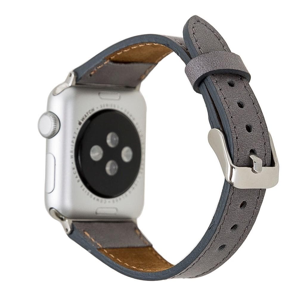 Classic Slim Style Genuine Leather Apple Watch Band 