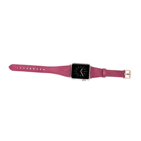 Classic Slim Style Genuine Leather Apple Watch Band 