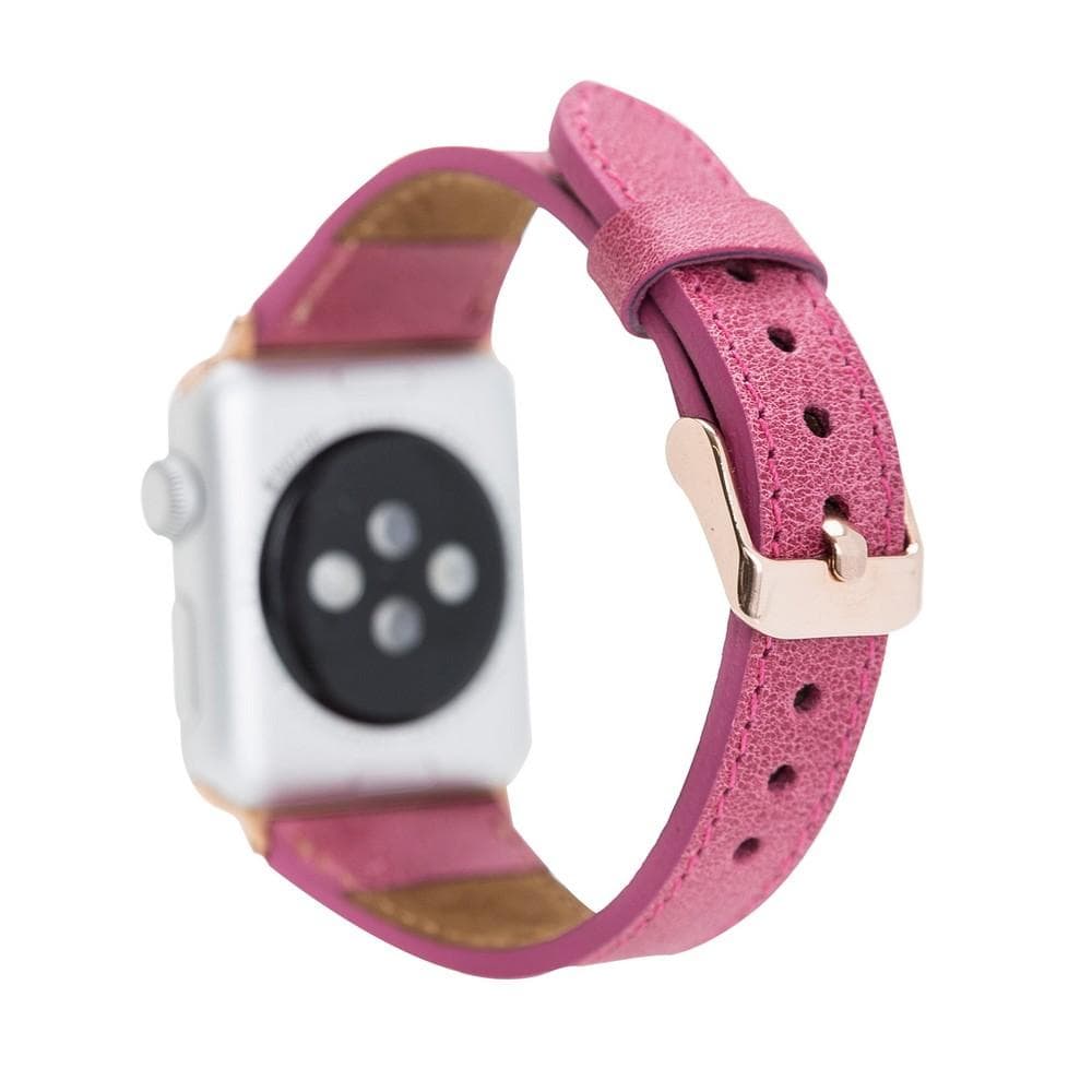 Classic Slim Style Genuine Leather Apple Watch Band 