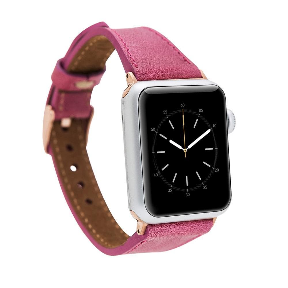 Classic Slim Style Genuine Leather Apple Watch Band 