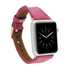 Classic Slim Style Genuine Leather Apple Watch Band 