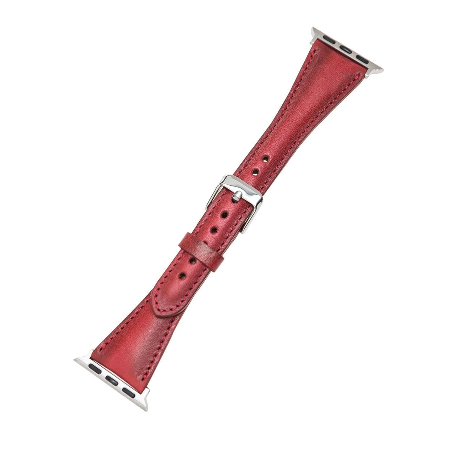 Classic Slim Style Genuine Leather Apple Watch Band 