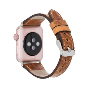 Classic Slim Style Genuine Leather Apple Watch Band 