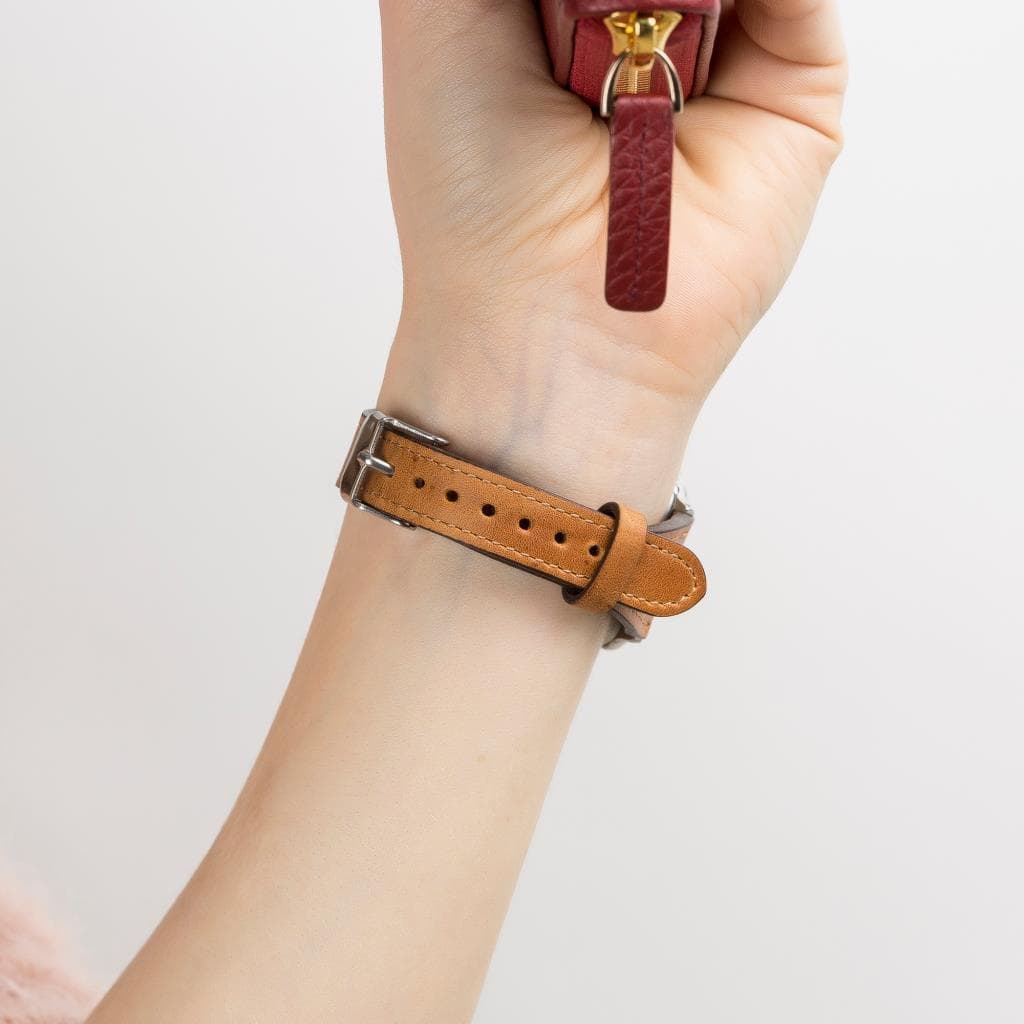 Classic Slim Style Genuine Leather Apple Watch Band 