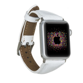 Classic Slim Style Genuine Leather Apple Watch Band 