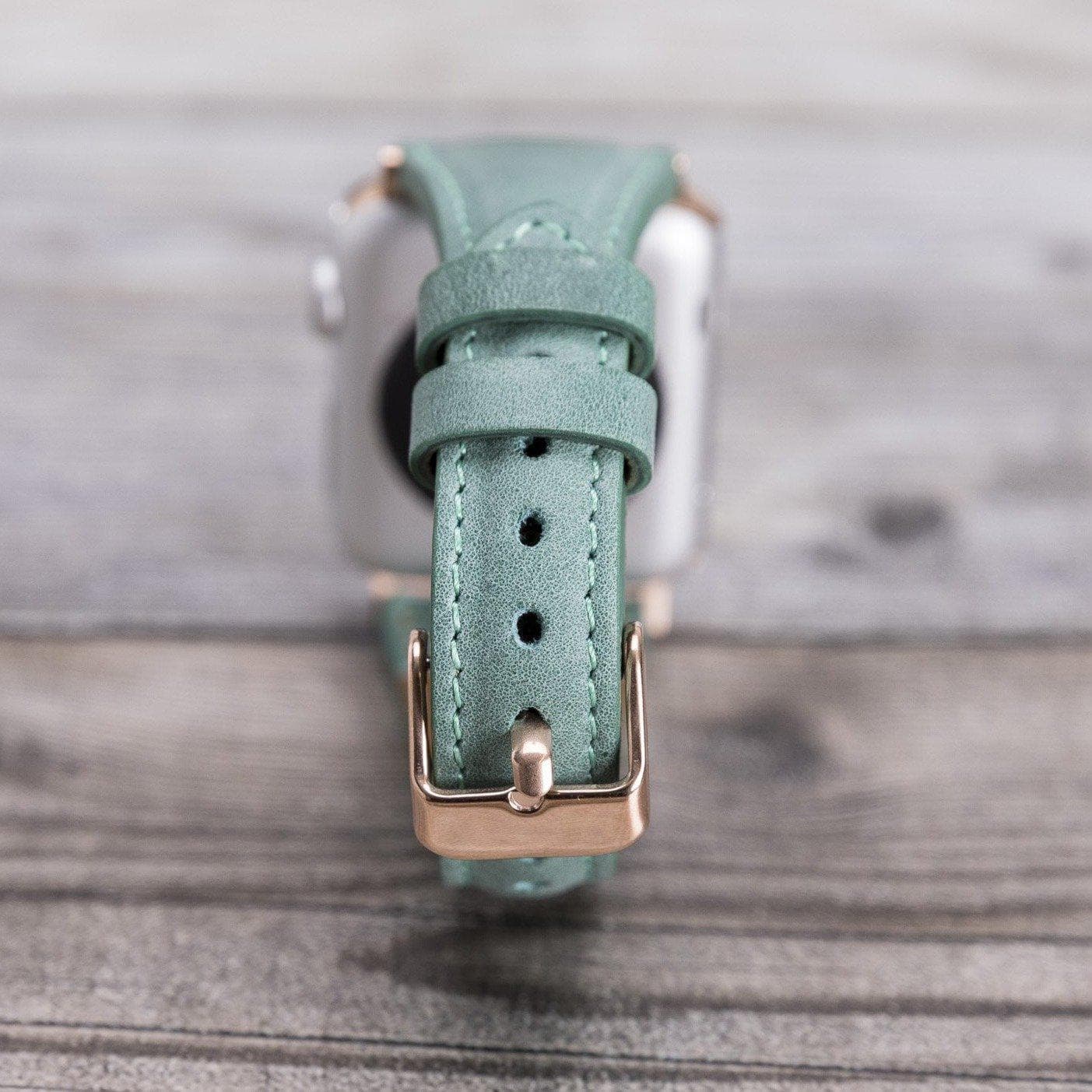 Classic Slim Style Genuine Leather Apple Watch Band 