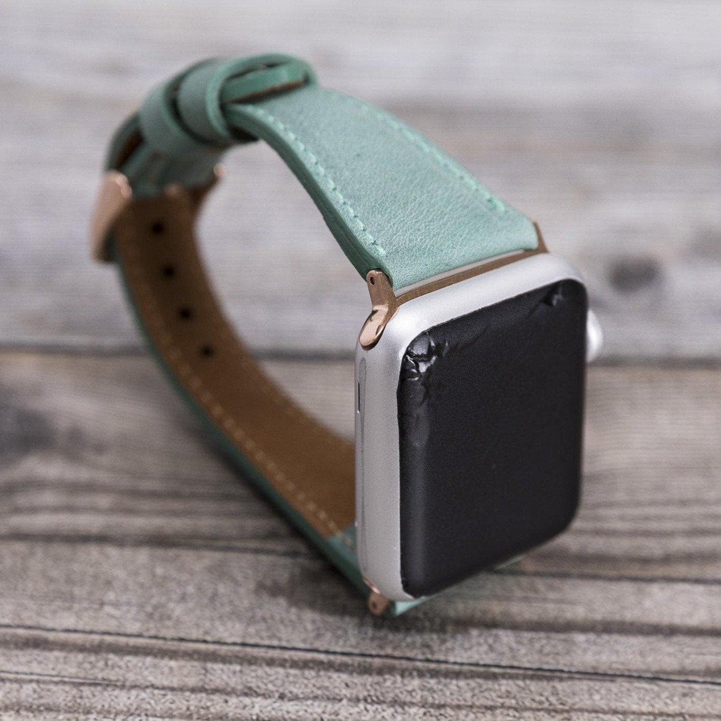 Classic Slim Style Genuine Leather Apple Watch Band 