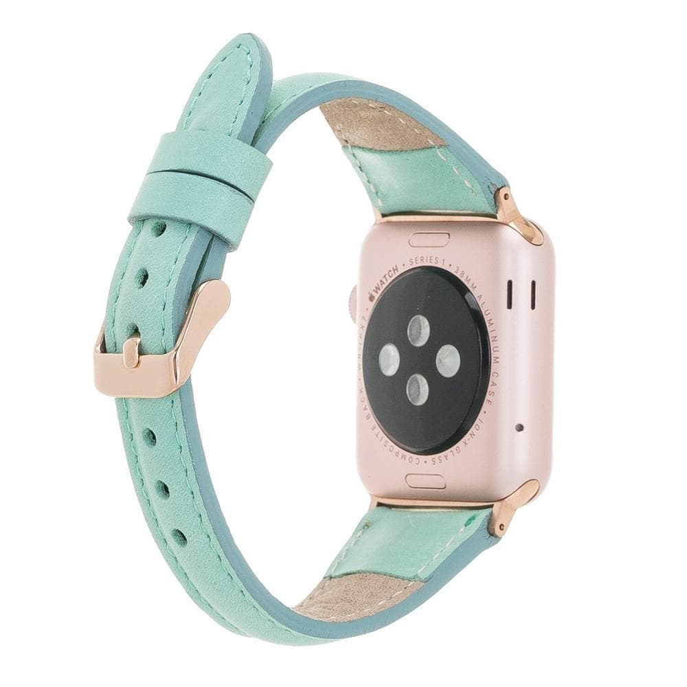 Classic Slim Style Genuine Leather Apple Watch Band 