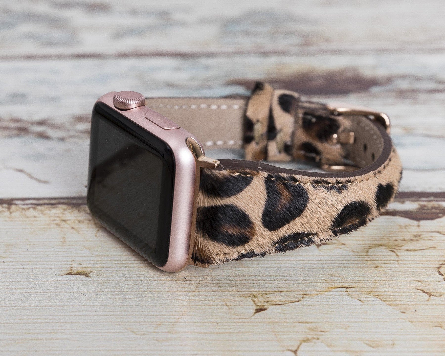 Classic Slim Style Genuine Leather Apple Watch Band 