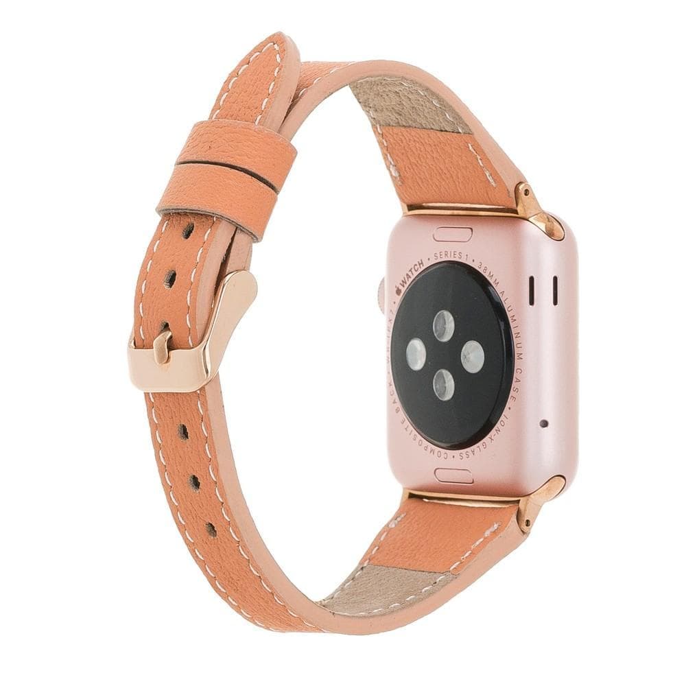 Classic Slim Style Genuine Leather Apple Watch Band 