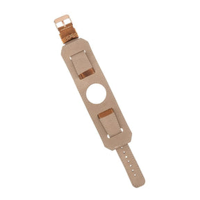 Apple-Watch-Armband aus echtem Leder im Manschettenstil