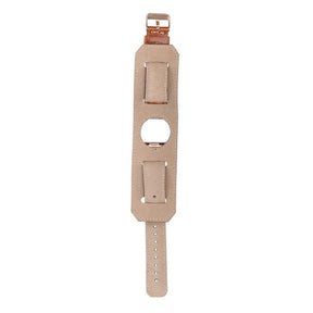 Apple-Watch-Armband aus echtem Leder im Manschettenstil