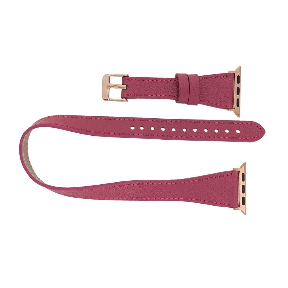 Apple-Watch-Armband aus echtem Leder im Double-Tour-Stil – DT 