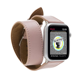 Apple-Watch-Armband aus echtem Leder im Double-Tour-Stil – DT 