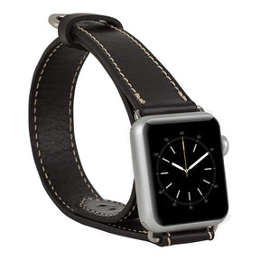 Apple-Watch-Armband aus echtem Leder im Double-Tour-Stil – DT 
