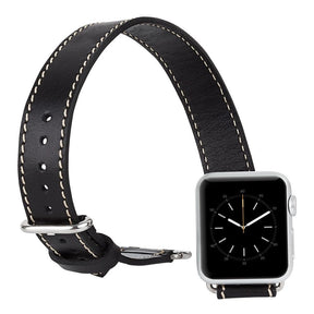 Apple-Watch-Armband aus echtem Leder im Double-Tour-Stil – DT 