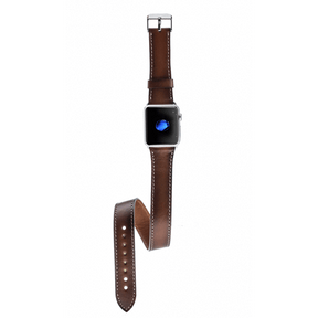Apple-Watch-Armband aus echtem Leder im Double-Tour-Stil – DT 