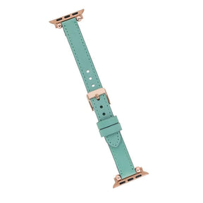 Nahthaftes Apple-Watch-Armband aus echtem Leder im Ferro-Stil